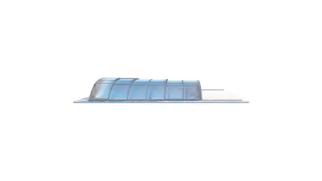 Abri de piscine Horizon - 6.1x2.38 m - polycarbonate alvéolaire 8 mm - pour piscine BAS7306