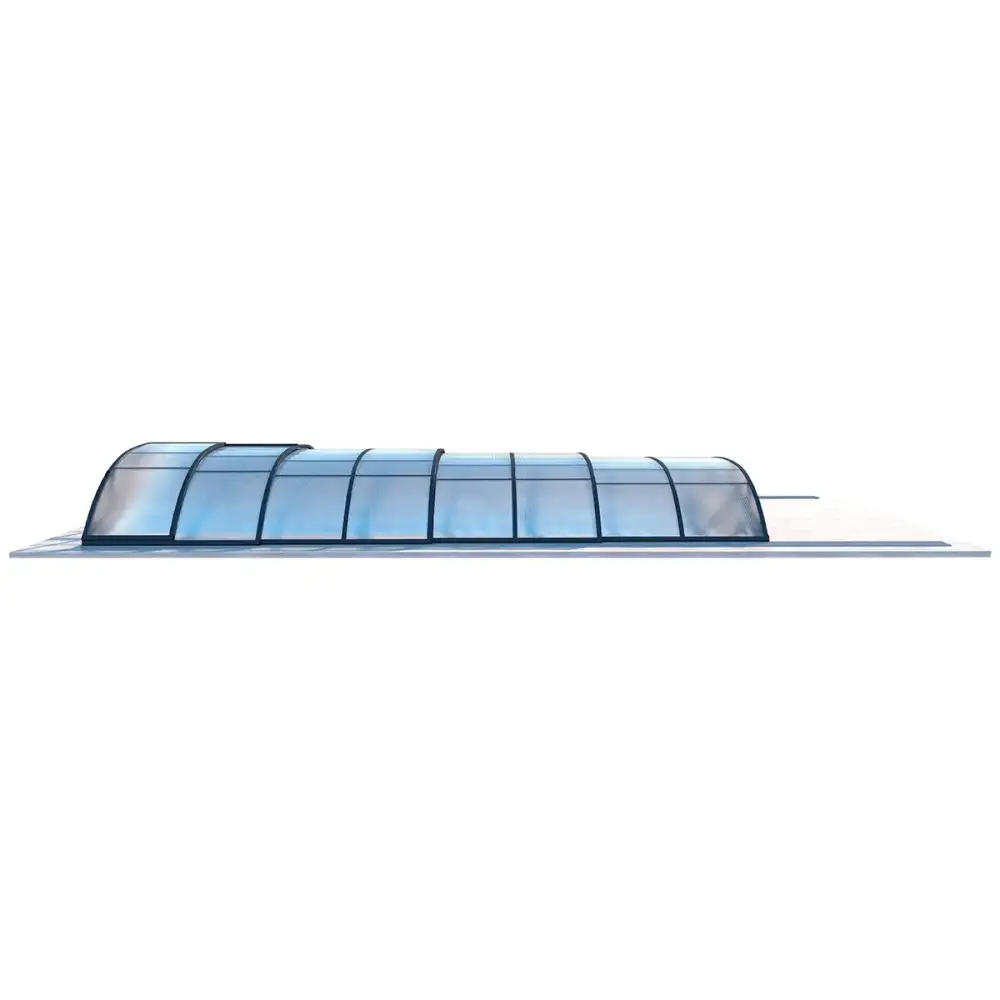 Abri de piscine Horizon - 7.43x3.5 m - polycarbonate alvéolaire 8 mm - pour piscine BAS7308