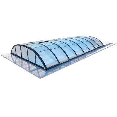 Abri de piscine Horizon - 8.58x3.92 m - polycarbonate alvéolaire 8 mm - pour piscine BAS7309