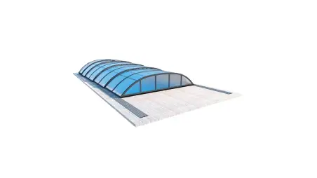 Abri de piscine Horizon - 8.58x3.92 m - polycarbonate alvéolaire 8 mm - pour piscine BAS7309