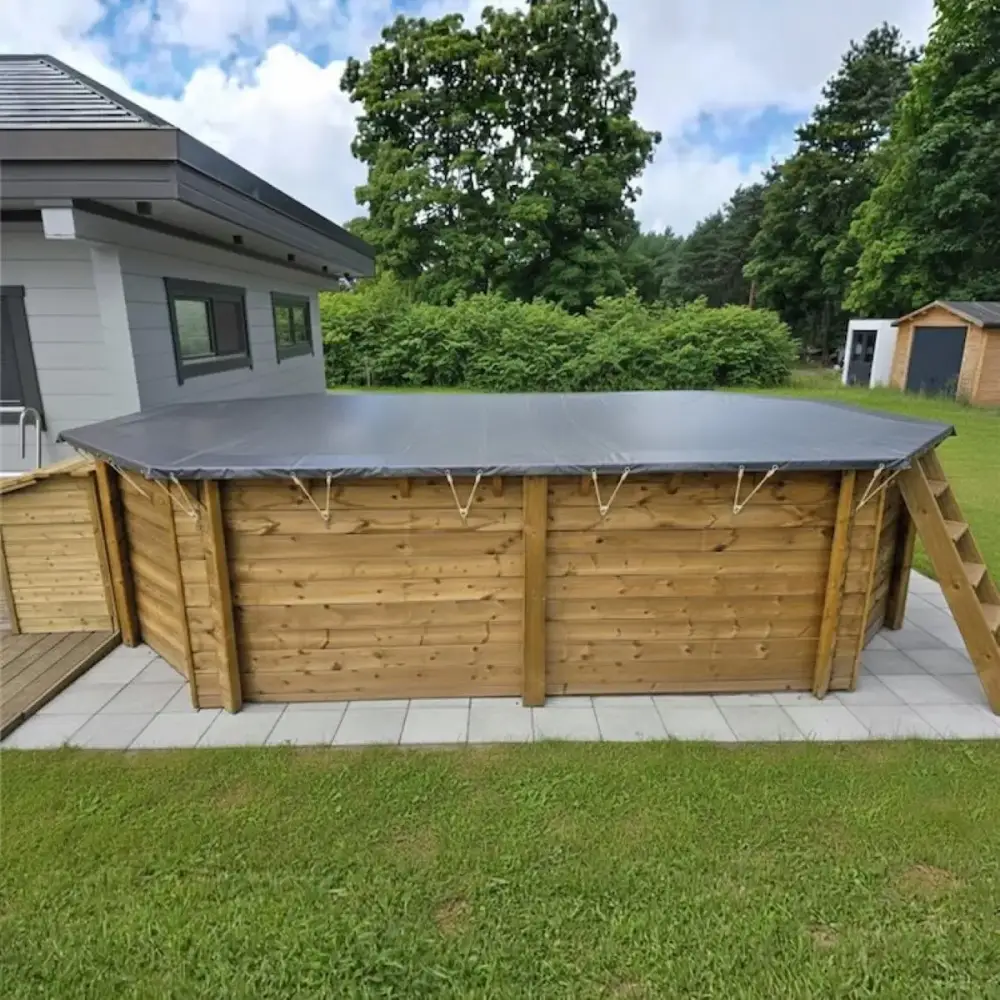 Bâche d'hiver  7.16 x 3.91 m pour piscine BAS7308