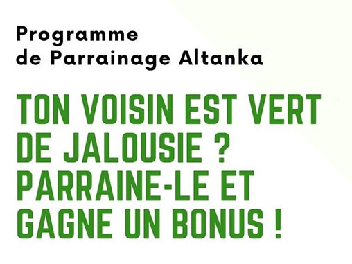 Parrainez et Gagnez avec Altanka - Règlement du programme de parrainage